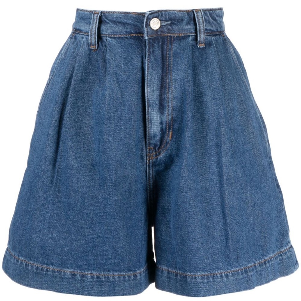 Reformation Francis High Rise Pleated Shorts, June Size 25